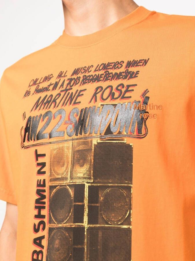 Martine Rose T-shirt met print Oranje