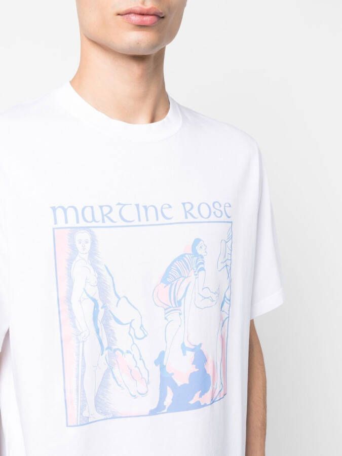 Martine Rose T-shirt met print Wit