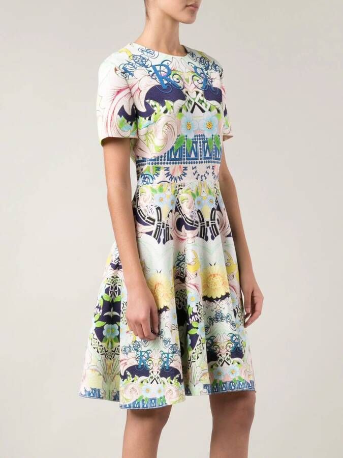 Mary Katrantzou 'Chrono' rose garden dress Veelkleurig