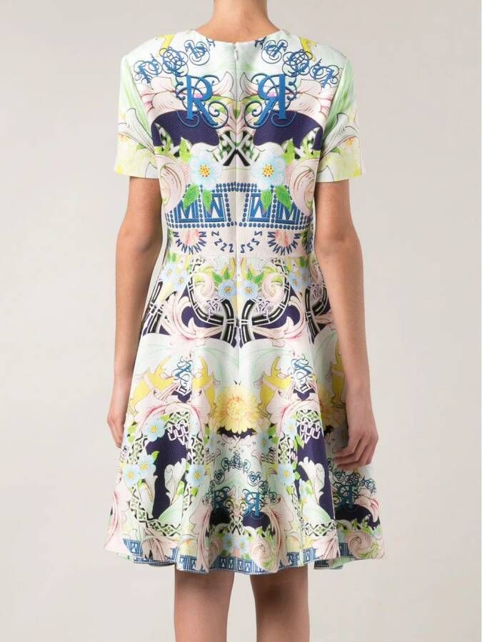 Mary Katrantzou 'Chrono' rose garden dress Veelkleurig