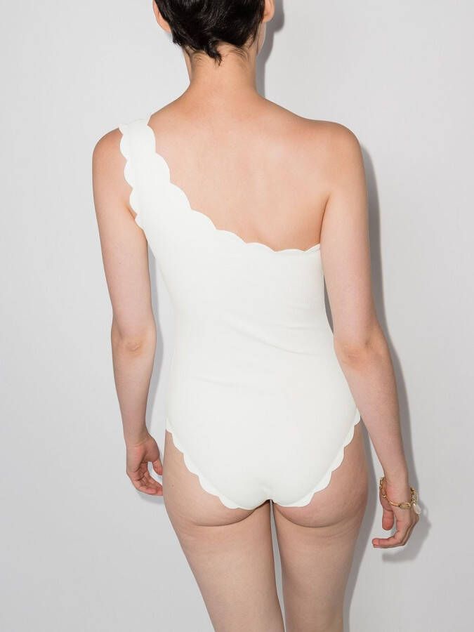 Marysia Asymmetrisch badpak Wit
