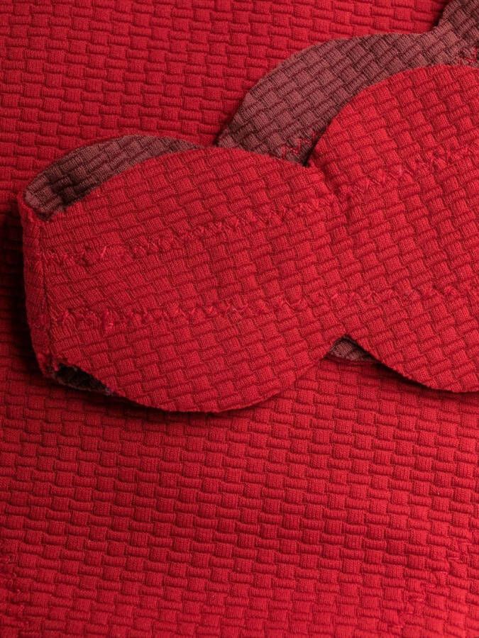 Marysia Bikinislip met gewelfde afwerking Rood