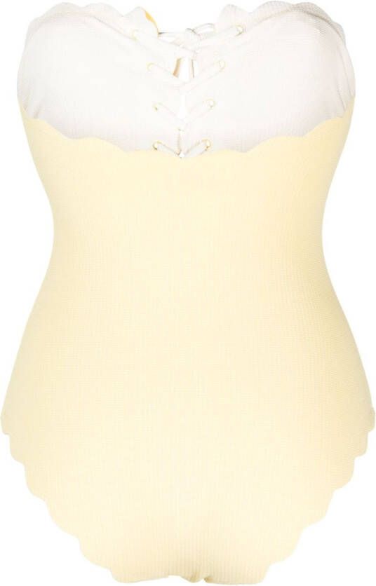 Marysia Strapless badpak Geel