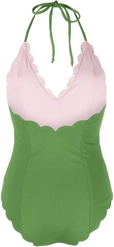 Marysia Gewelfde badpak Groen