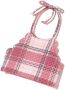 Marysia Kids Geruite bikinitop Roze - Thumbnail 2