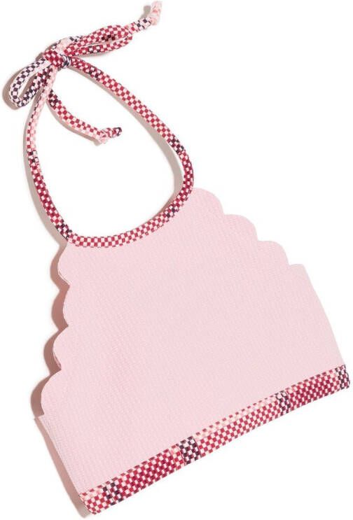 Marysia Kids Geruite bikinitop Roze
