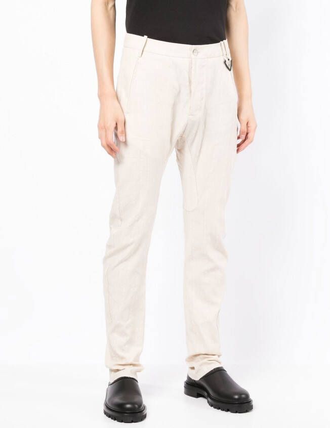 Masnada Chino met krijtstreep Beige
