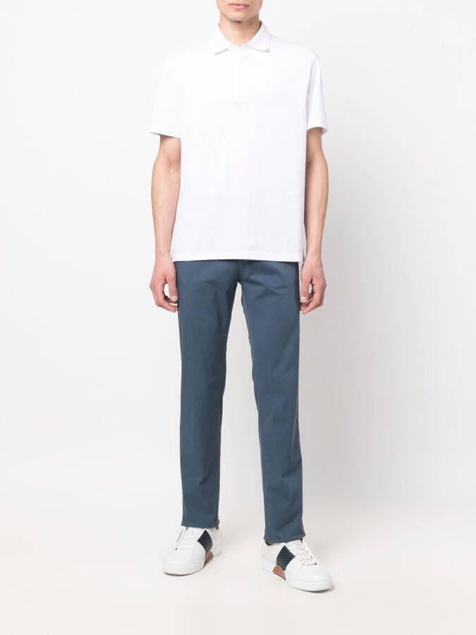 Massimo Alba Chino met knoop Blauw