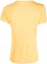 Massimo Alba Linnen T-shirt Geel - Thumbnail 2