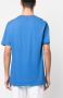 Massimo Alba T-shirt met borstzak Blauw - Thumbnail 4