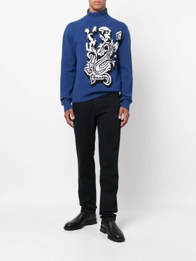 Massimo Alba Straight broek Blauw