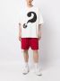 Mastermind Japan Bermuda shorts met logoprint Rood - Thumbnail 2