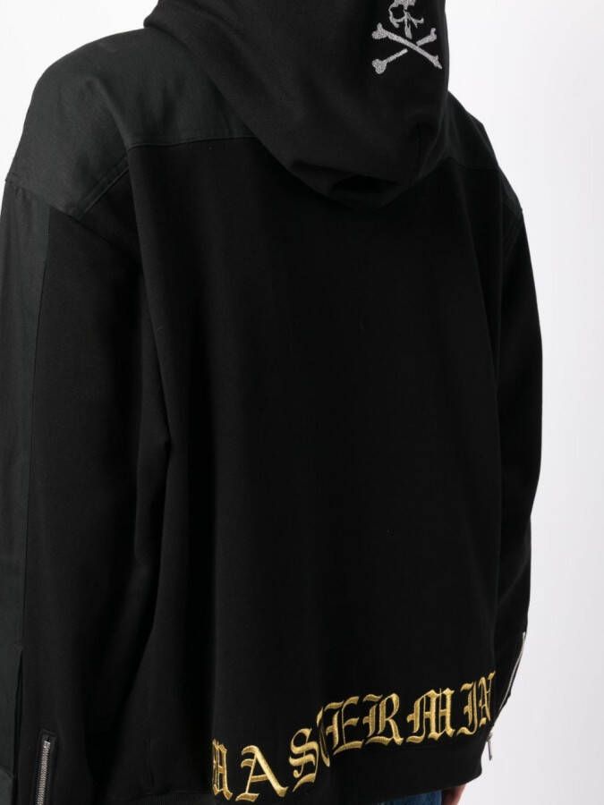 Mastermind Japan Gelaagde hoodie Zwart