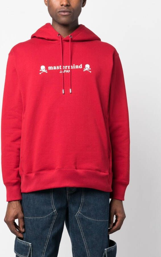 Mastermind Japan Hoodie met logoprint Rood