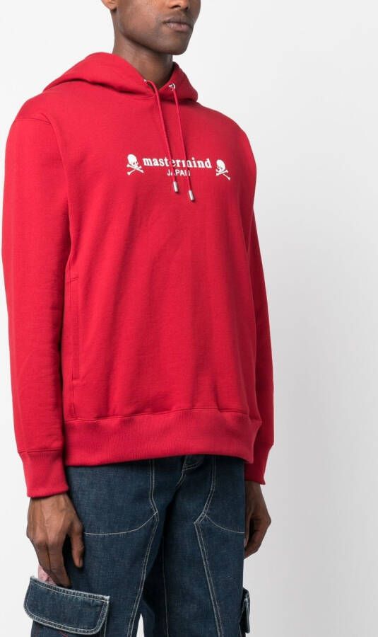 Mastermind Japan Hoodie met logoprint Rood