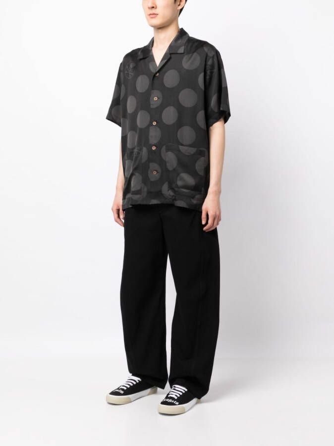 Mastermind Japan Overhemd met stippen Zwart