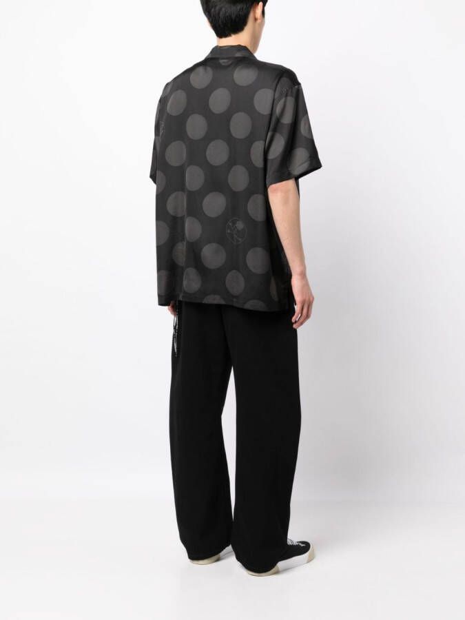Mastermind Japan Overhemd met stippen Zwart