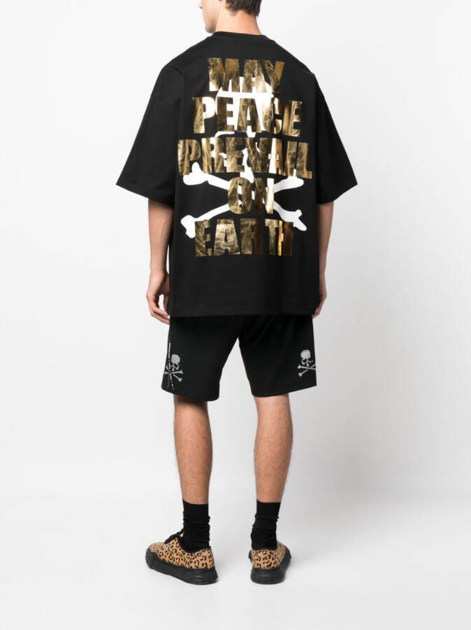 Mastermind Japan T-shirt met logoprint Zwart