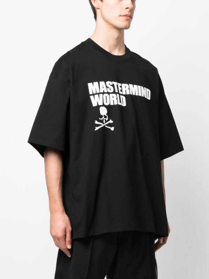 Mastermind Japan T-shirt met logoprint Zwart