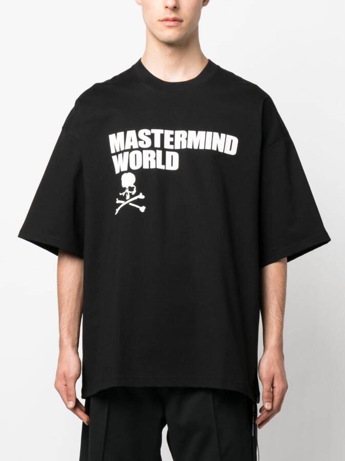 Mastermind Japan T-shirt met logoprint Zwart