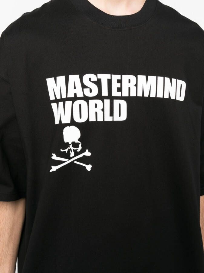 Mastermind Japan T-shirt met logoprint Zwart