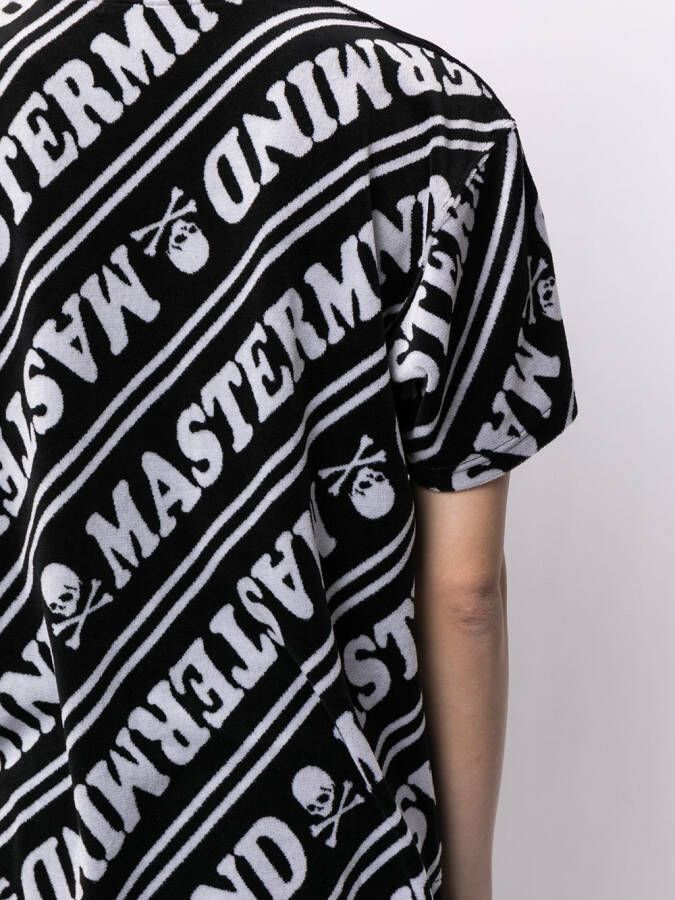 Mastermind Japan T-shirt met logoprint Zwart
