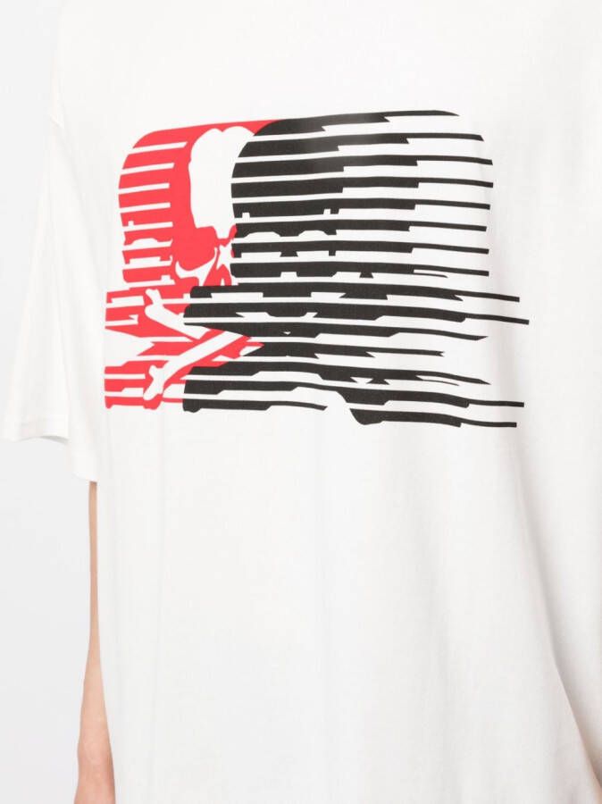 Mastermind Japan T-shirt met print Wit