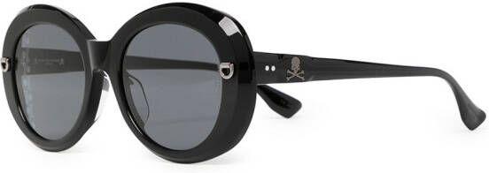 Mastermind Japan Zonnebril met rond montuur Zwart