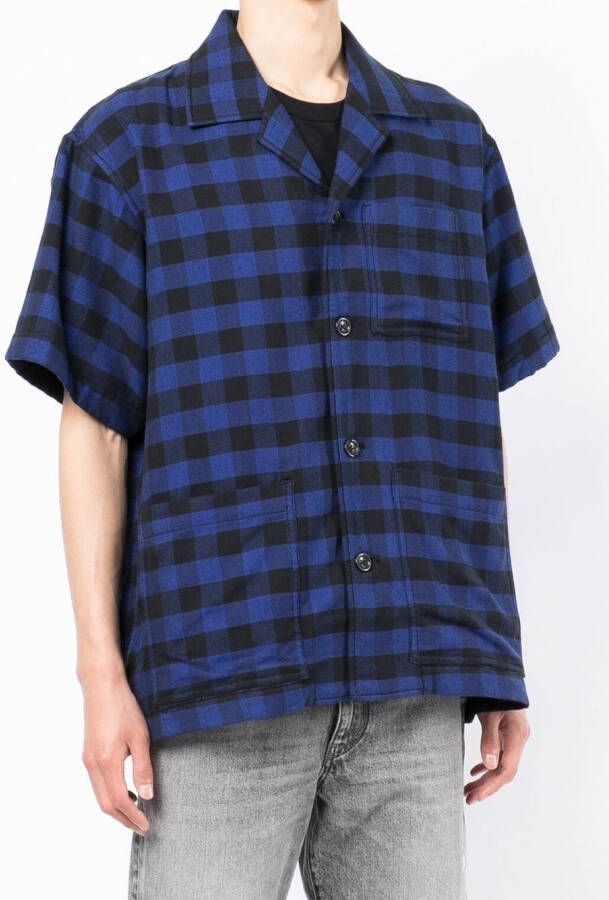 Mastermind World Geruit overhemd Blauw