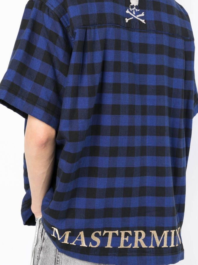 Mastermind World Geruit overhemd Blauw