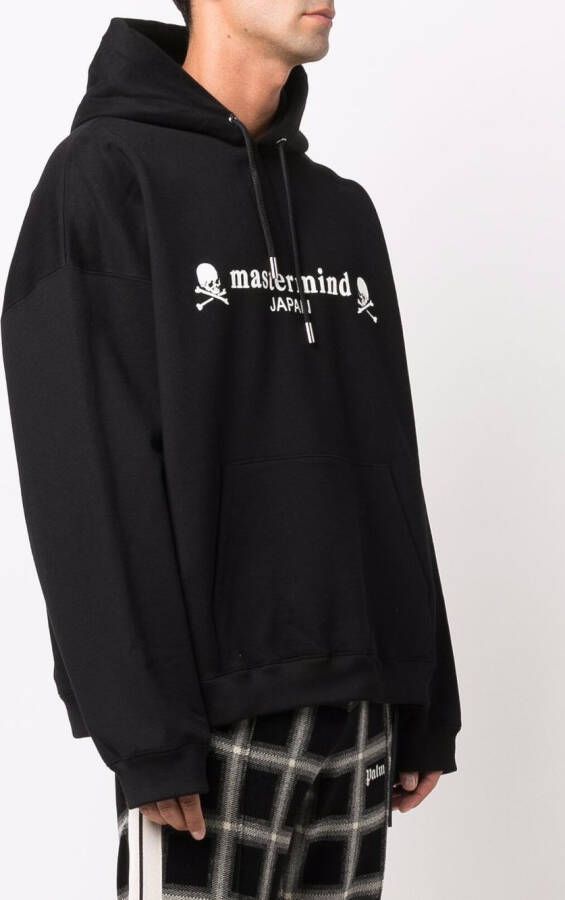 Mastermind World Hoodie met doodskopprint Zwart