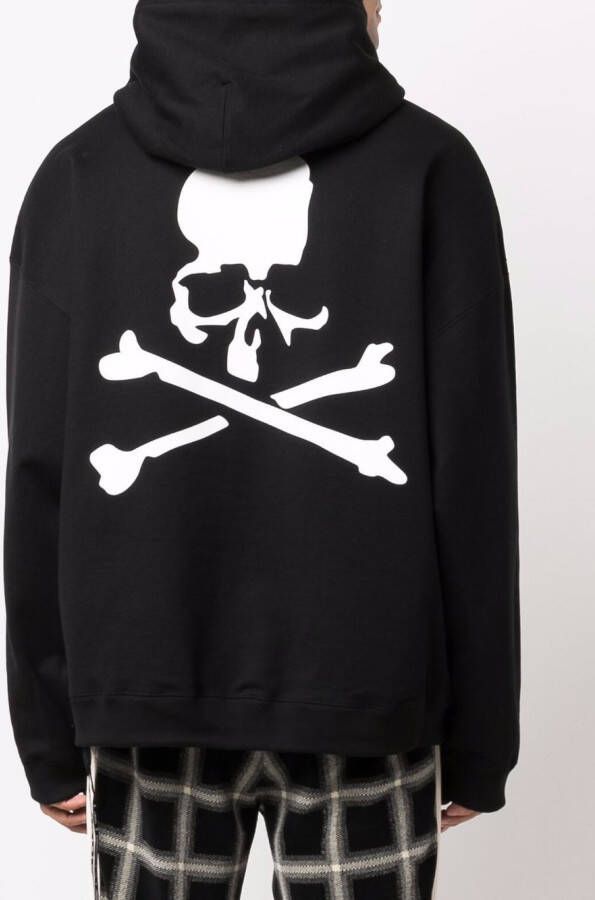 Mastermind World Hoodie met doodskopprint Zwart