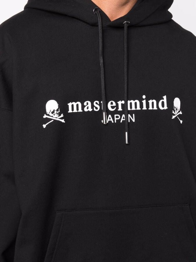 Mastermind World Hoodie met doodskopprint Zwart