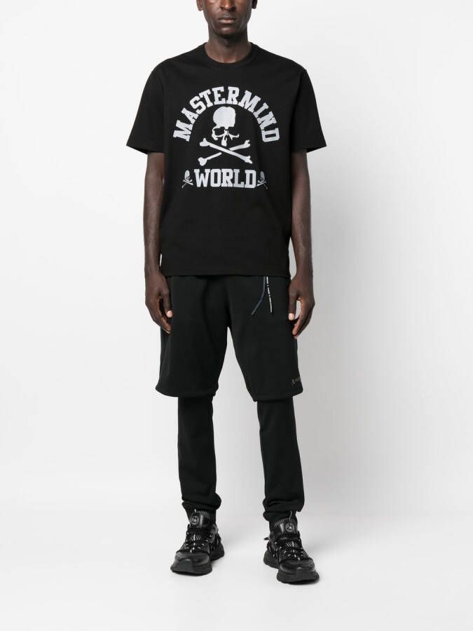 Mastermind World T-shirt met logoprint Zwart