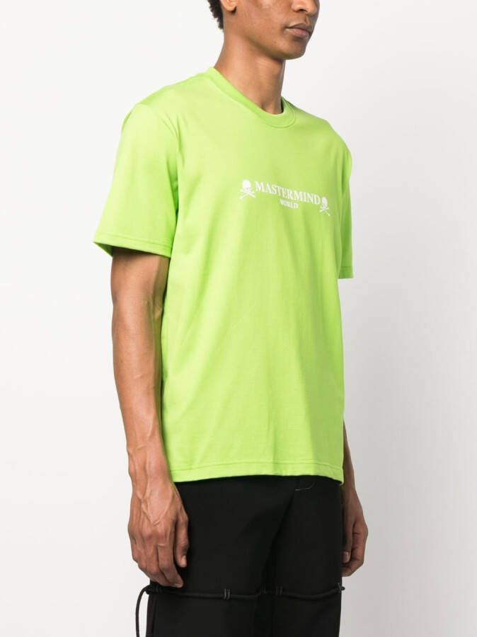 Mastermind World T-shirt met doodskopprint Groen
