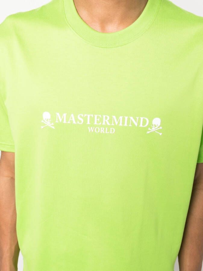 Mastermind World T-shirt met doodskopprint Groen
