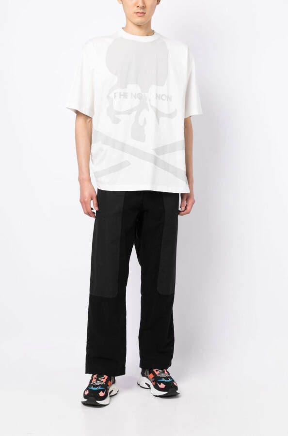 Mastermind World T-shirt met doodskopprint Wit