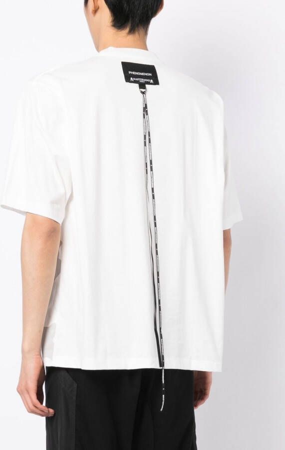 Mastermind World T-shirt met doodskopprint Wit