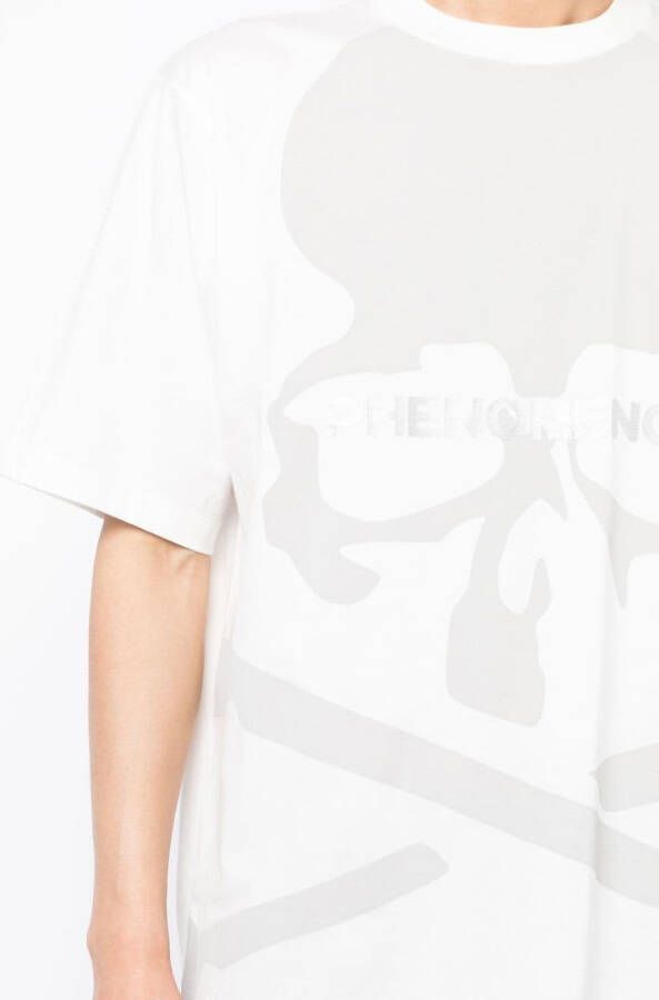 Mastermind World T-shirt met doodskopprint Wit