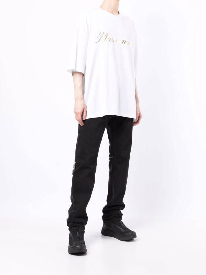 Mastermind World T-shirt met doodskopprint Wit