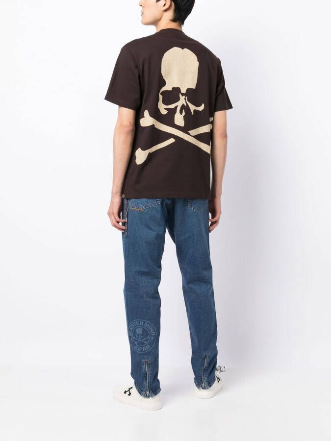 Mastermind World T-shirt met logoprint Bruin