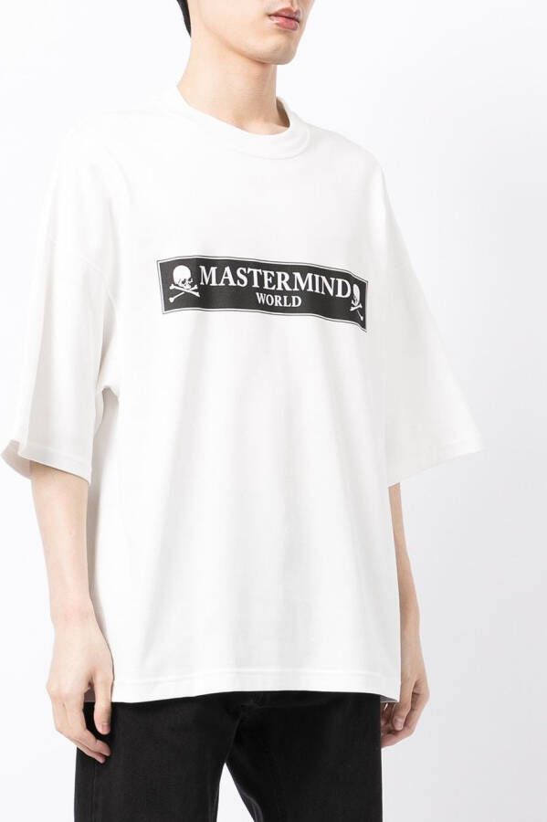 Mastermind World T-shirt met logoprint Wit