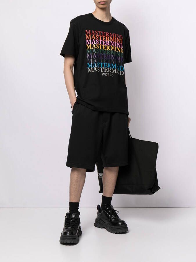 Mastermind World T-shirt met logoprint Zwart