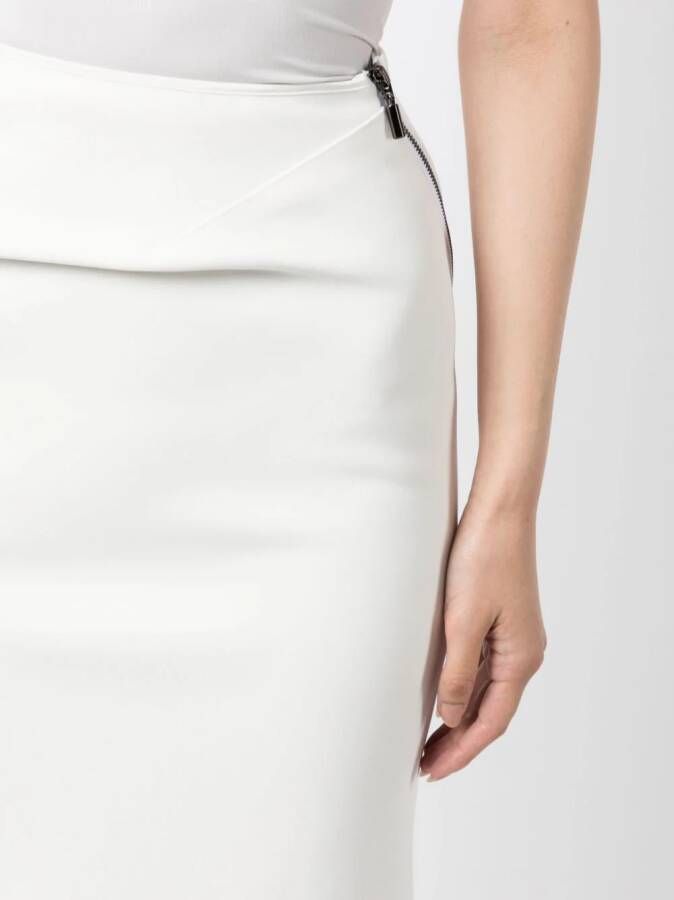 Maticevski High waist midi-rok Wit