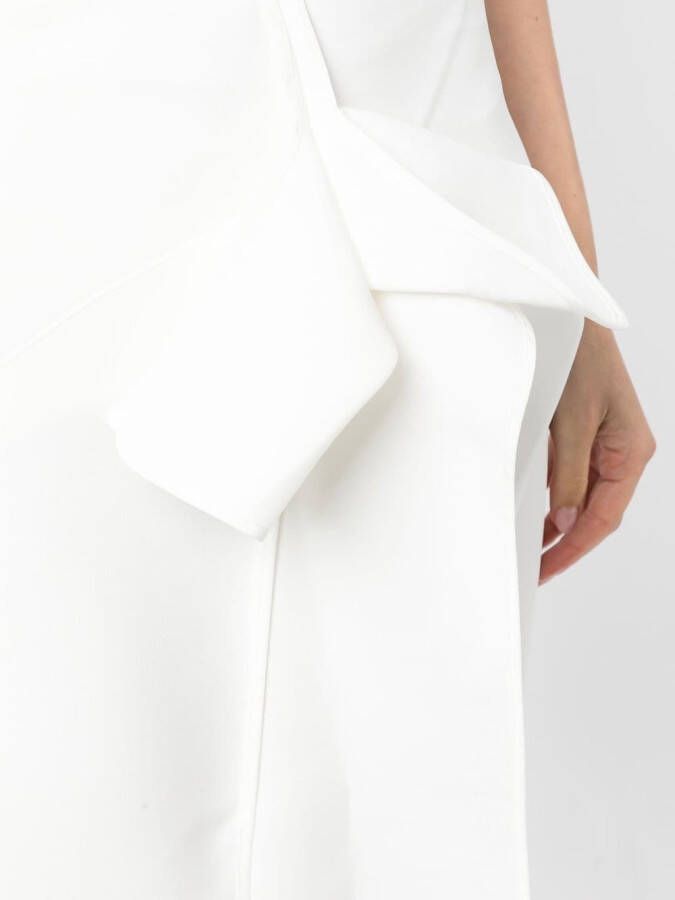 Maticevski Midi-rok met gedrapeerd detail Wit
