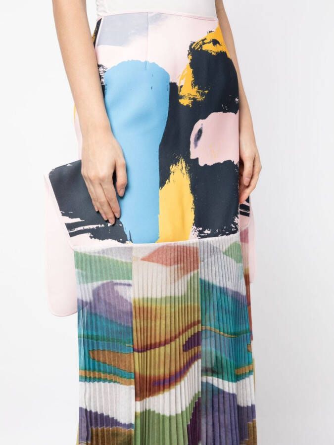 Maticevski Rok met abstracte print Veelkleurig