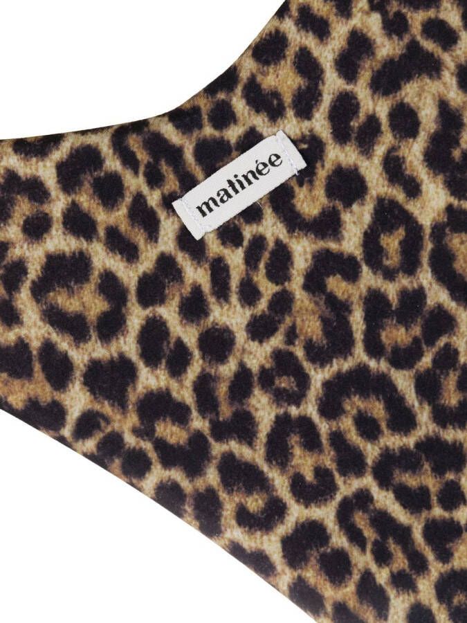 Matinèe Bikinislip met luipaardprint Bruin