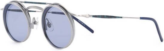 Matsuda 2903H zonnebril met rond montuur Blauw