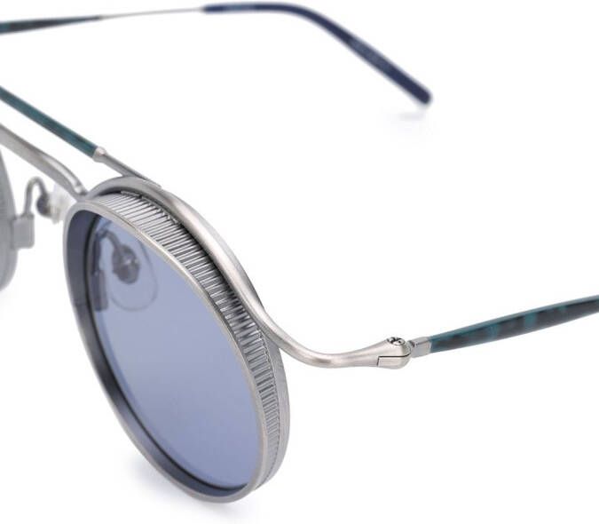 Matsuda 2903H zonnebril met rond montuur Blauw