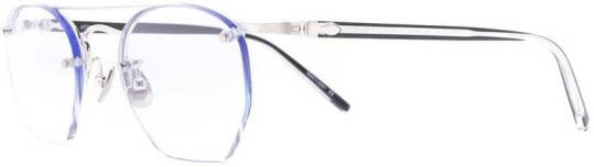 Matsuda Bril met geometrisch montuur Zilver